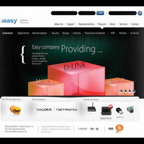 وب سایت سرویس های کامپیوتری ایزی