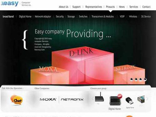 وب سایت سرویس های کامپیوتری ایزی