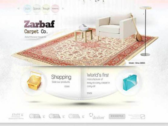 وب سایت شرکت فرش زرباف