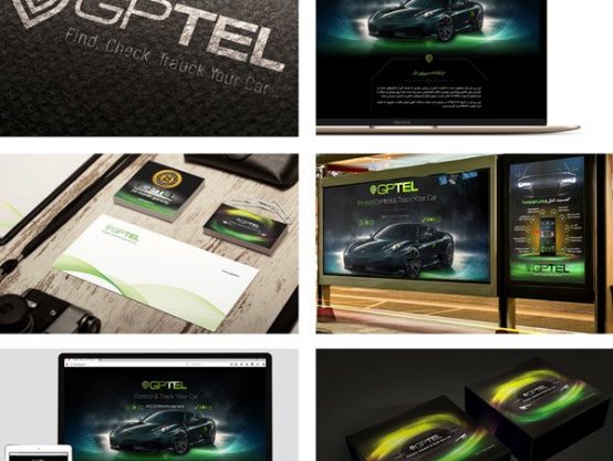 پکیج کامل تبلیغاتی شرکت خدمات اتومبیل جی پی تل (Gptel)