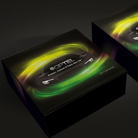 طراحی بسته بندی شرکت خدمات اتومبیل جی پی تل (Gptel)