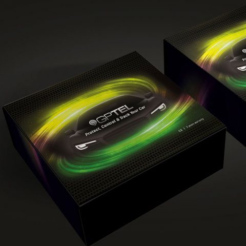 طراحی بسته بندی شرکت خدمات اتومبیل جی پی تل (Gptel)