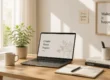 میز کار مینیمالیستی برای تولید محتوا